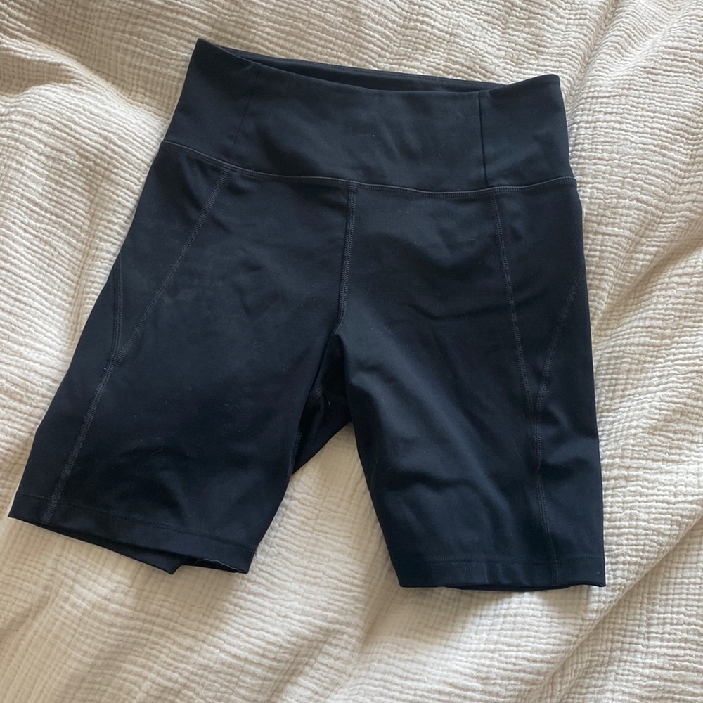 Girlfriend Collective Black Bike Shorts